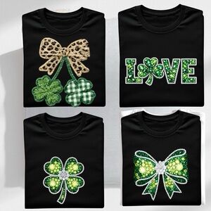 St Patrick or Easter short sleeve T-shirt S M L XL Pick one Made to order 3D